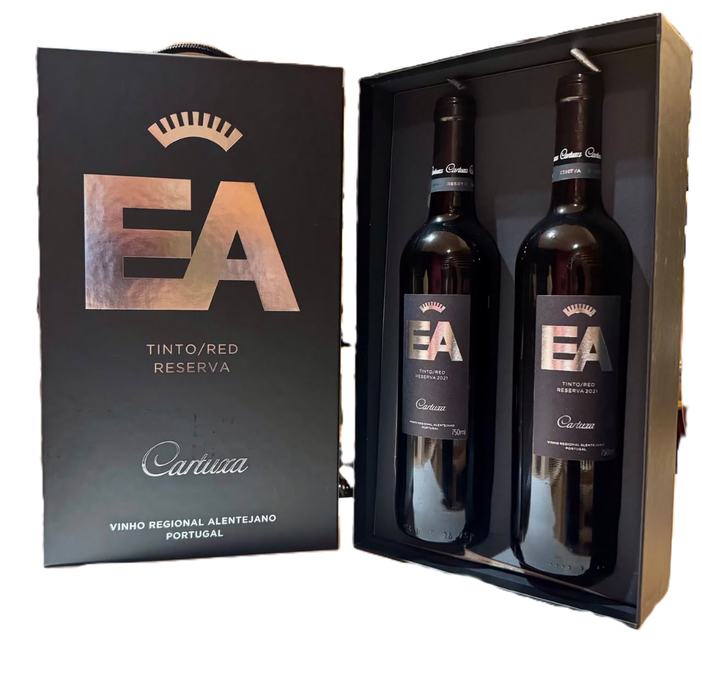 Estojo Cartuxa EA Reserva Tinto Edição Especial 2 Garrafas